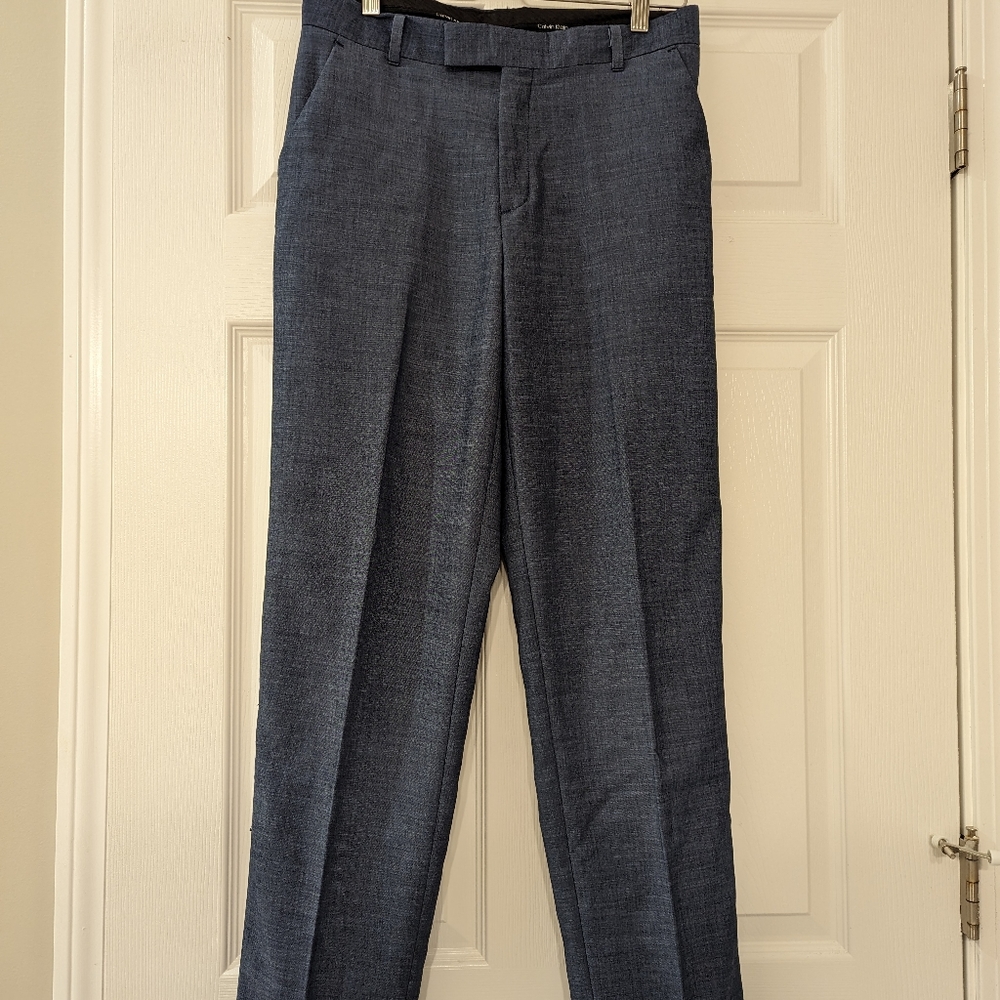 Calvin Klein Gray Regular Dress Pants, Size 18 - Big Boy